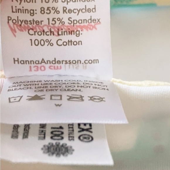 Hanna Andersson Girl One Piece Swim Suit 8 Years 130 Cm - Picture 6 of 8